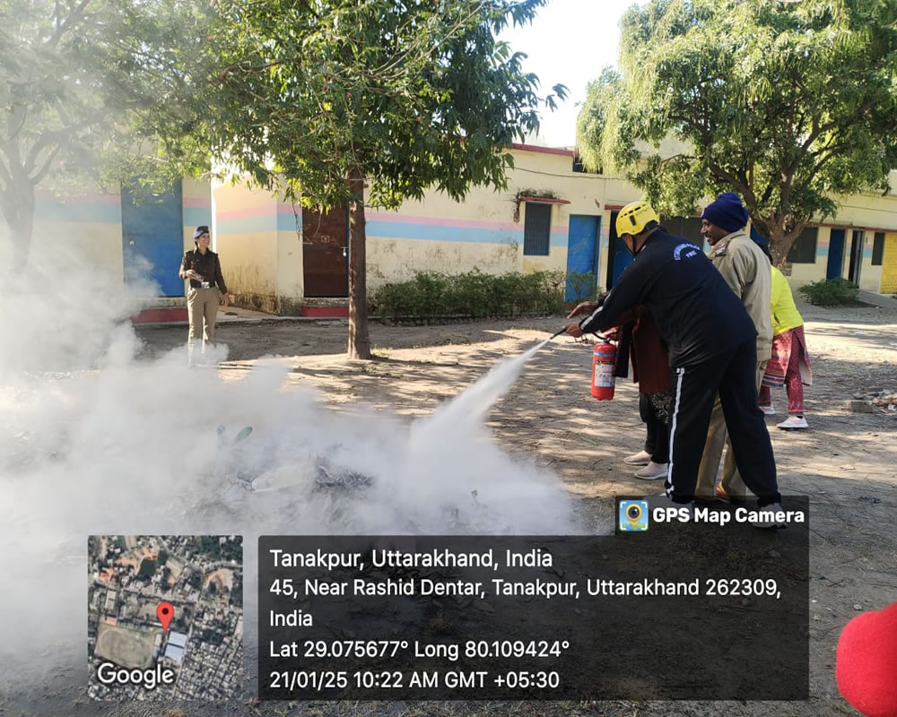 Fire safety moke drill